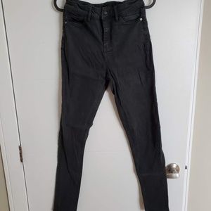 Dark green skinny jeans